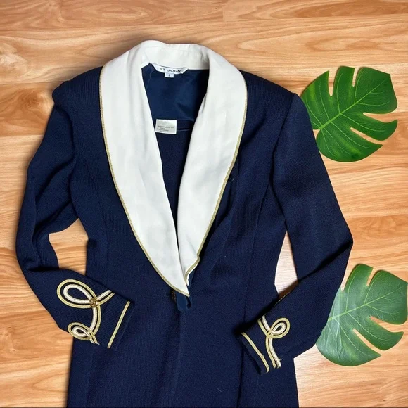 St john navy jacket cheap